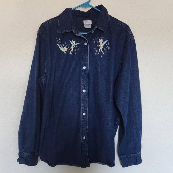 Disney Jackets & Blazers - Tinkerbell Denim Long Sleeve